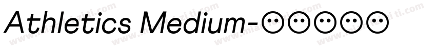 Athletics Medium字体转换